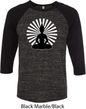 Yoga Tee Meditating Buddha Raglan Shirt