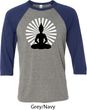 Yoga Tee Meditating Buddha Raglan Shirt