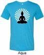 Yoga Tee Meditating Buddha Tri Blend Tee