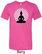 Yoga Tee Meditating Buddha Tri Blend Tee