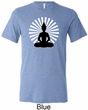 Yoga Tee Meditating Buddha Tri Blend Tee