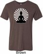 Yoga Tee Meditating Buddha Tri Blend Tee