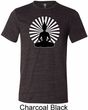 Yoga Tee Meditating Buddha Tri Blend Tee