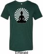 Yoga Tee Meditating Buddha Tri Blend Tee