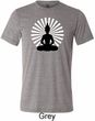 Yoga Tee Meditating Buddha Tri Blend Tee