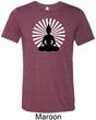 Yoga Tee Meditating Buddha Tri Blend Tee
