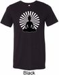 Yoga Tee Meditating Buddha Tri Blend Tee