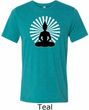 Yoga Tee Meditating Buddha Tri Blend Tee