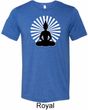 Yoga Tee Meditating Buddha Tri Blend Tee