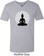 Yoga Tee Meditating Buddha V-neck Shirt