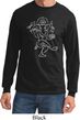 Yoga Tee Sketch Ganesha White Print Long Sleeve