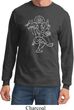 Yoga Tee Sketch Ganesha White Print Long Sleeve
