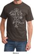 Yoga Tee Sketch Ganesha White Print T-shirt