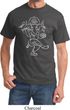 Yoga Tee Sketch Ganesha White Print T-shirt