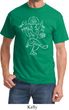 Yoga Tee Sketch Ganesha White Print T-shirt