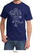 Yoga Tee Sketch Ganesha White Print T-shirt