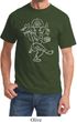 Yoga Tee Sketch Ganesha White Print T-shirt
