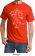 Yoga Tee Sketch Ganesha White Print T-shirt