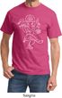 Yoga Tee Sketch Ganesha White Print T-shirt