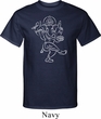 Yoga Tee Sketch Ganesha White Print Tall T-Shirt