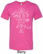 Yoga Tee Sketch Ganesha White Print Tri Blend Tee