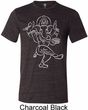 Yoga Tee Sketch Ganesha White Print Tri Blend Tee