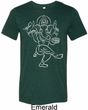 Yoga Tee Sketch Ganesha White Print Tri Blend Tee