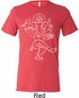Yoga Tee Sketch Ganesha White Print Tri Blend Tee