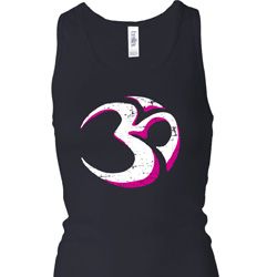 Yoga Urban AUM Ladies Longer Length Racerback Tank Top
