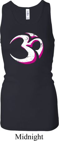 Yoga Urban AUM Ladies Longer Length Racerback Tank Top