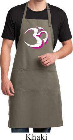 Yoga Urban AUM Mens Full Length Apron with Pockets