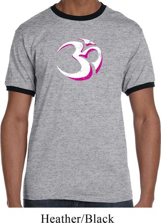 Yoga Urban AUM Mens Ringer Shirt