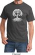 Yoga White Celtic Tree Adult Shirt