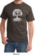 Yoga White Celtic Tree Adult Shirt