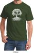 Yoga White Celtic Tree Adult Shirt