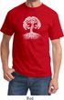 Yoga White Celtic Tree Adult Shirt