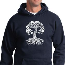 Yoga White Celtic Tree Hoodie Yoga White Celtic Tree Hoodie