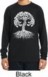 Yoga White Celtic Tree Kids Dry Wicking Long Sleeve Shirt