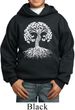 Yoga White Celtic Tree Kids Hoodie