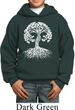 Yoga White Celtic Tree Kids Hoodie