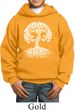 Yoga White Celtic Tree Kids Hoodie