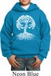 Yoga White Celtic Tree Kids Hoodie