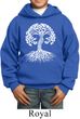 Yoga White Celtic Tree Kids Hoodie