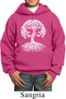 Yoga White Celtic Tree Kids Hoodie