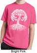Yoga White Celtic Tree Kids Moisture Wicking Shirt