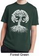 Yoga White Celtic Tree Kids Moisture Wicking Shirt