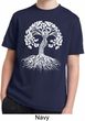 Yoga White Celtic Tree Kids Moisture Wicking Shirt