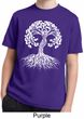 Yoga White Celtic Tree Kids Moisture Wicking Shirt