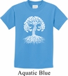 Yoga White Celtic Tree Kids Shirt