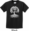 Yoga White Celtic Tree Kids Shirt